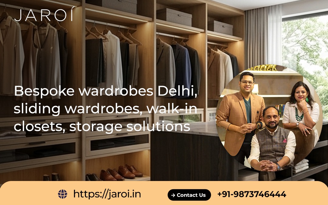 Bespoke wardrobes Delhi, sliding wardrobes, walk in closets, storage solutions